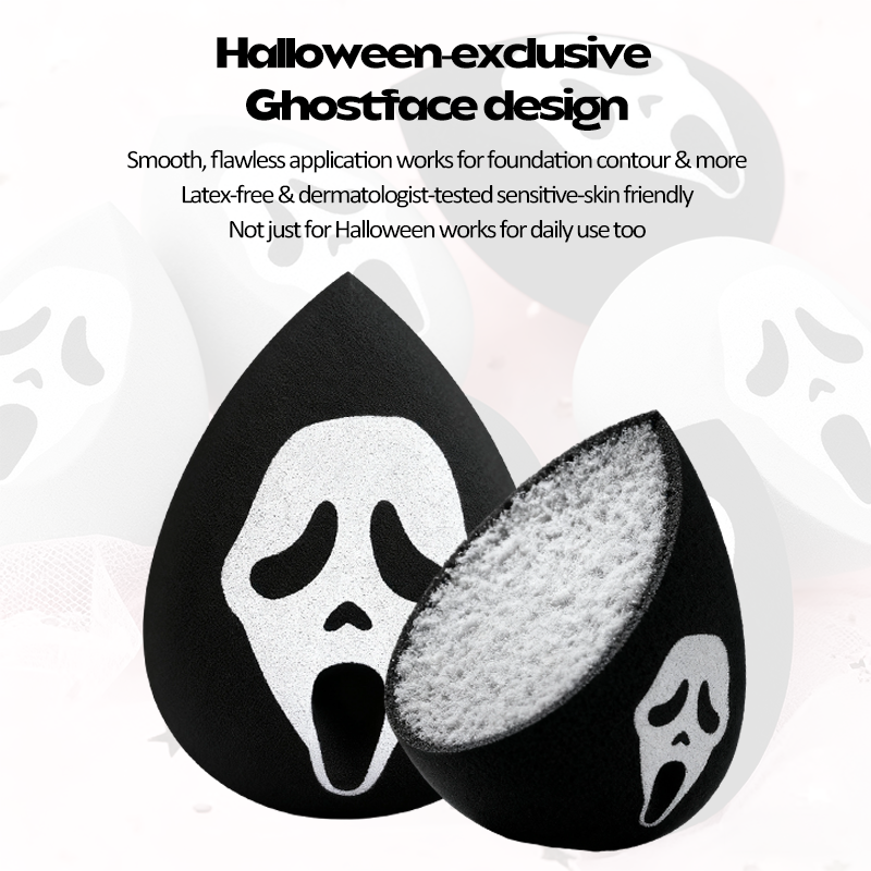 Ghost Face Beauty Sponge l The XL Blender – 2x Bigger, Halloween Limited